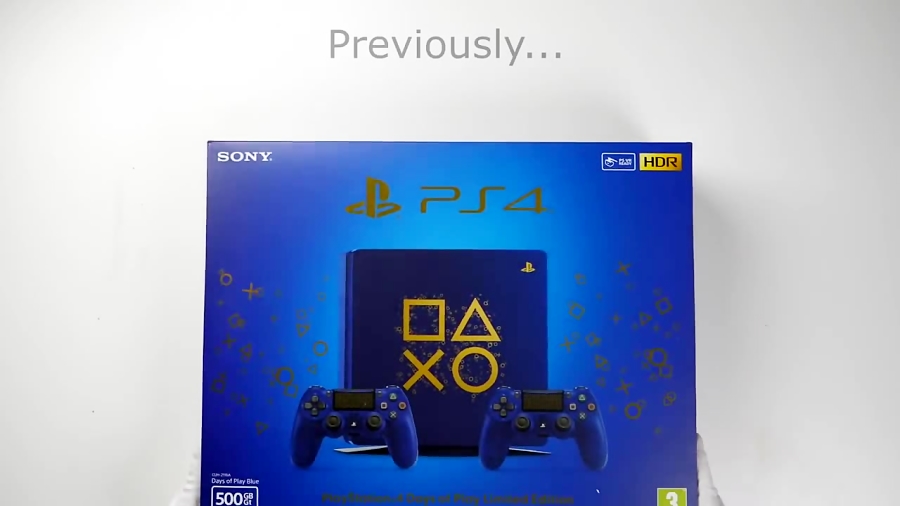 PS4 "DAYS OF PLAY" Console Unboxing ( 2019 ) Playstation 4 Limited Edition