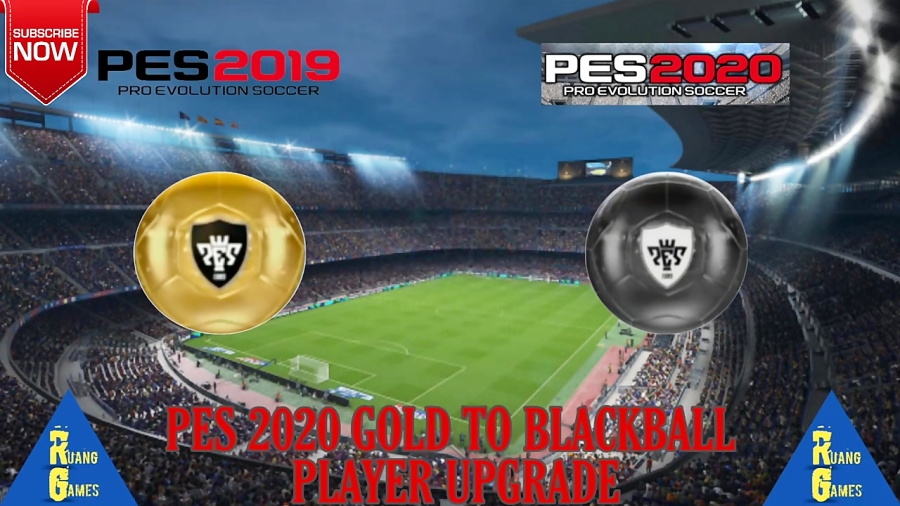 Player Upgrade Gold To Black ball, Player Downgrade Black To Gold Ball PES 2020