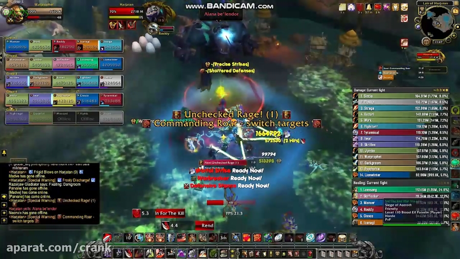 Siege of Azeroth Vs Harjatan Mythic Raid.2