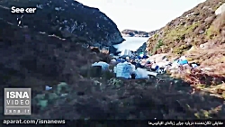 جزیره&zwnj;ای از زباله، وسط اق...