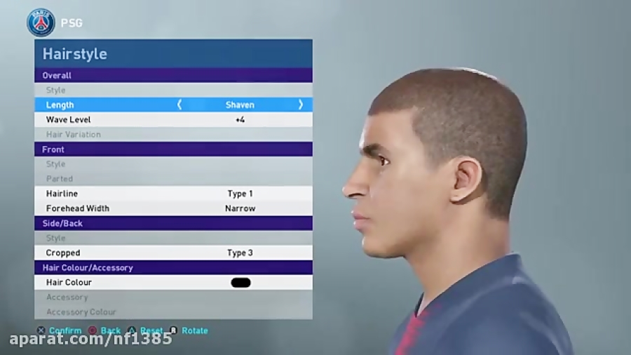 ساخت فیس کلیان امباپه برای pes2019