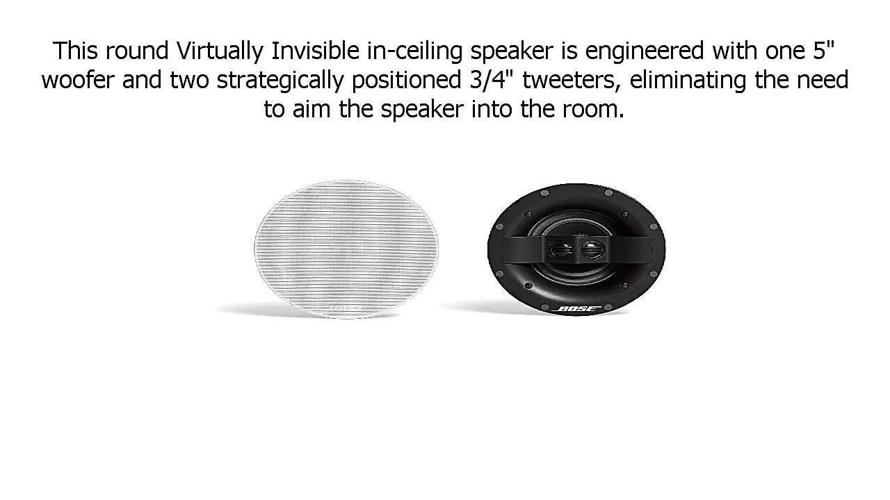 Special Discount on Bose Virtually Invisible 591 In Ceiling Speaker White زمان85ثانیه