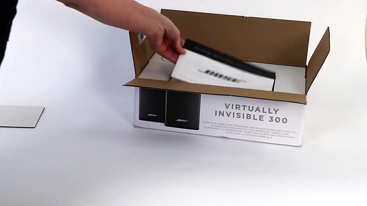 Bose Virtually Invisible 300 – Unboxing   Setup زمان205ثانیه