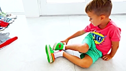 نیکیتا و ولاد با بیل مکانیکیشو...