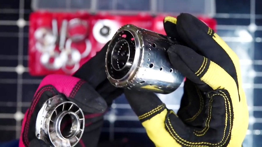 Heating а Tent with a Log Torch