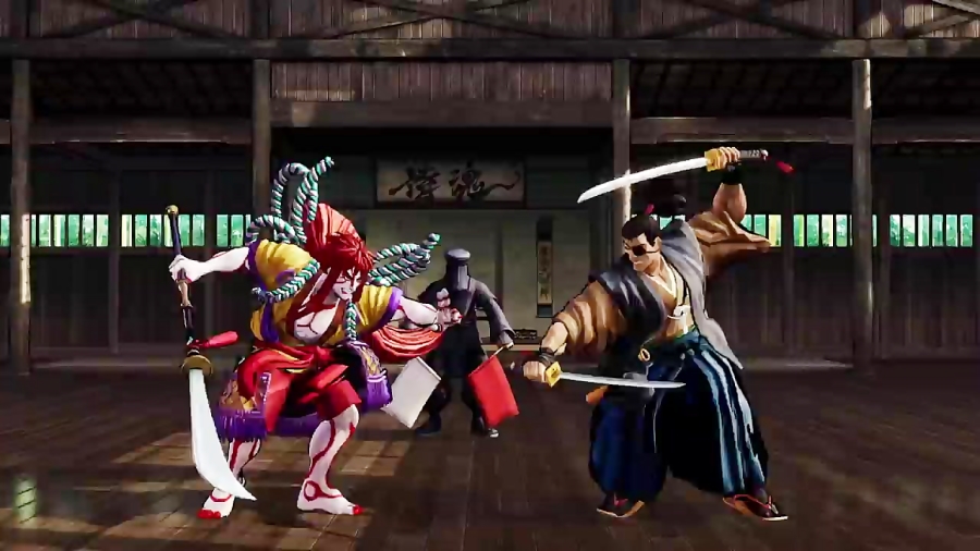 گیم پلی Kyoshiro در Samurai Shodown