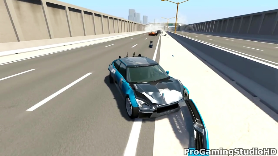 چالش با سرعت بالا - سقوط رانندگی Beamng (آزمایش شستشوی خودرو)