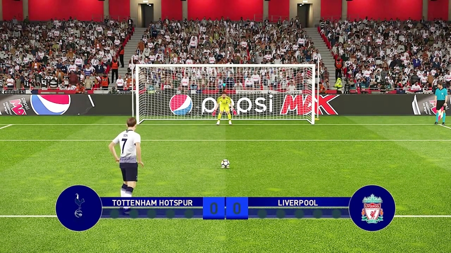 PES 2019 | Tottenham vs Liverpool | Penalty | Final UEFA Champions League |