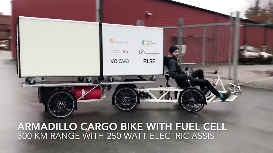 armadillo cargo bike with fuel cell