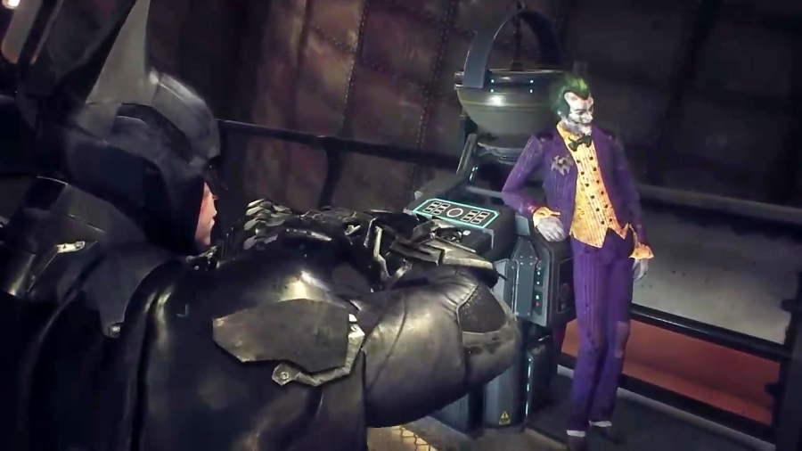 جنگ بتمن با جوکر در توهمش در بازی Batman:Arkham knight
