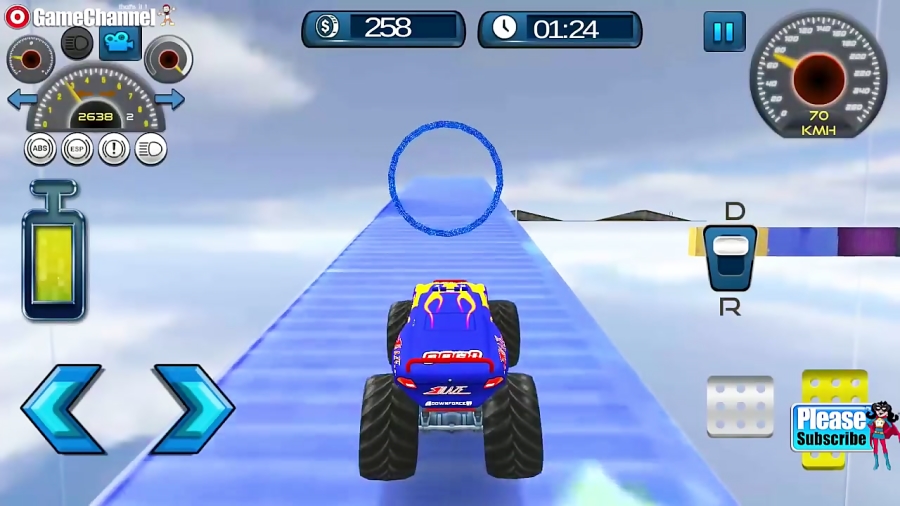 4x4 Monster Truck Impossible Stunt Driving / Android Gameplay Video