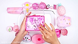 مخلوط کردن اسلایم های پینکی ❤