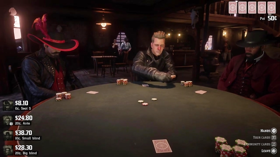 PLAYING POKER in RED DEAD ONLINE ( Red Dead Redemption 2 )