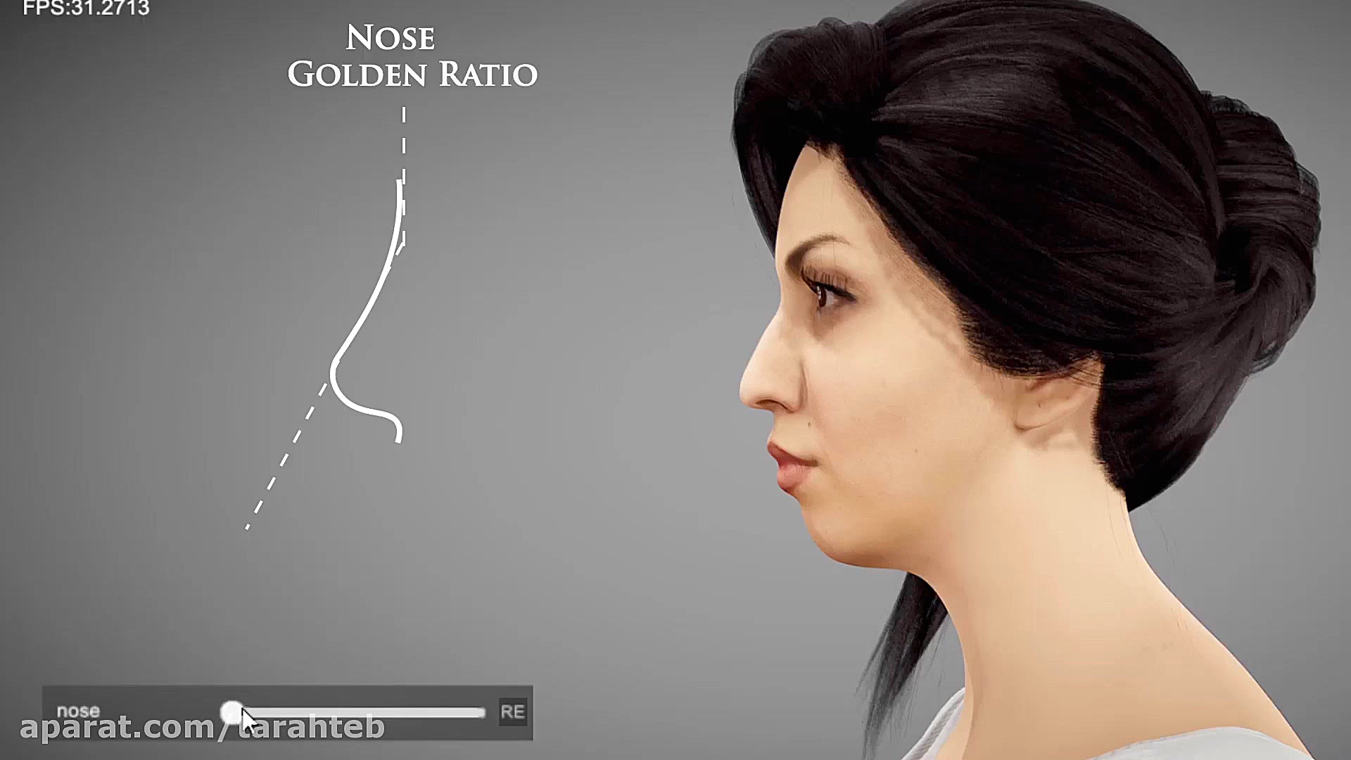 جراحی مجازی و سه بعدی چهره (جراحی بینی - تزریق ژل - مدل مو) نیکی کریمی