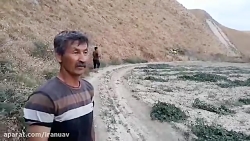 سمپاشی مزرعه هندوانه با پهپاد...