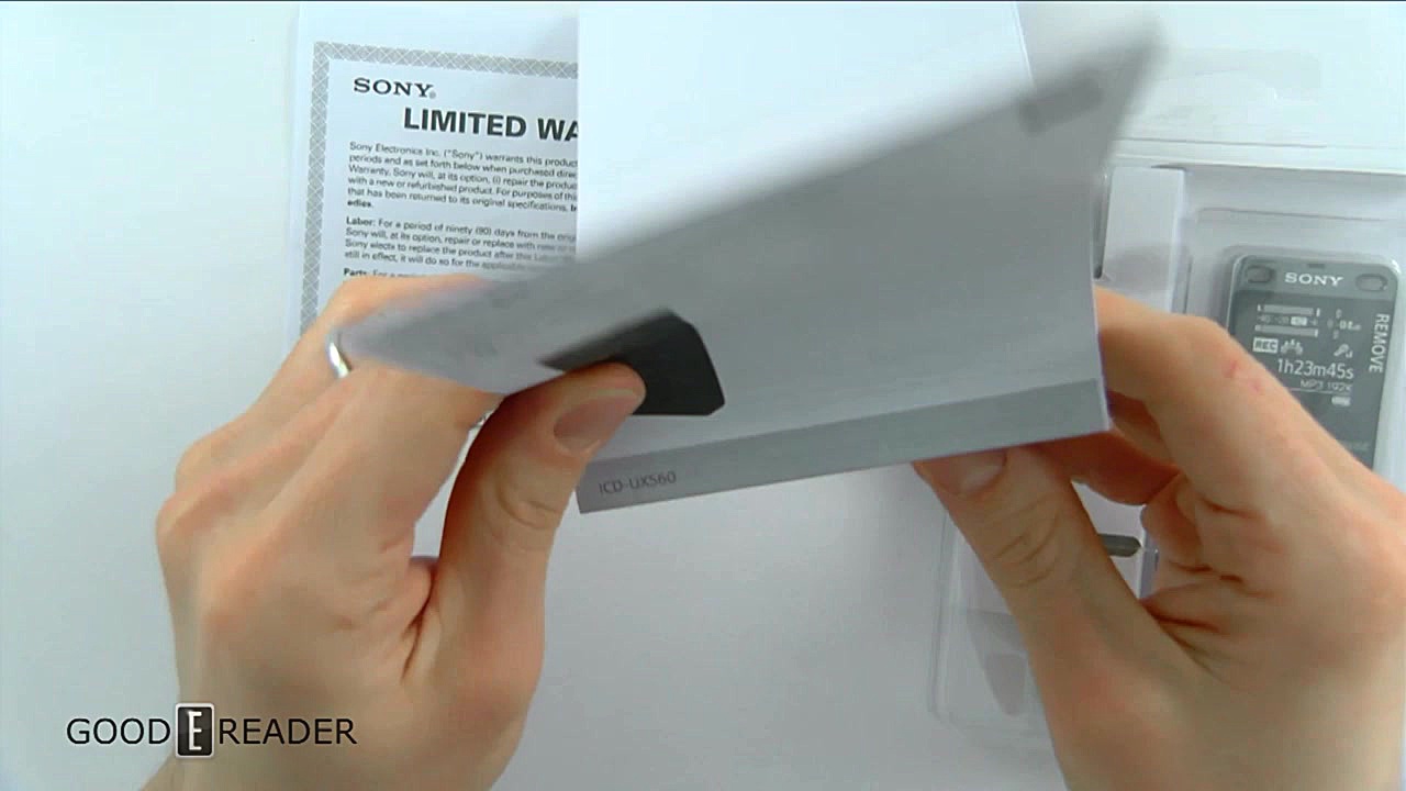 Sony Recorder ICD-UX560 Unboxing حلزون توربو