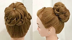 آموزش شینیون عروس بافت مو عروس...