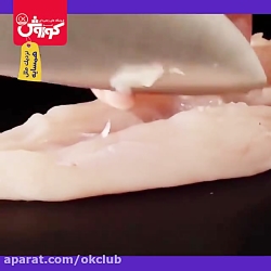 طرز تهیه فیله مرغ پنیری