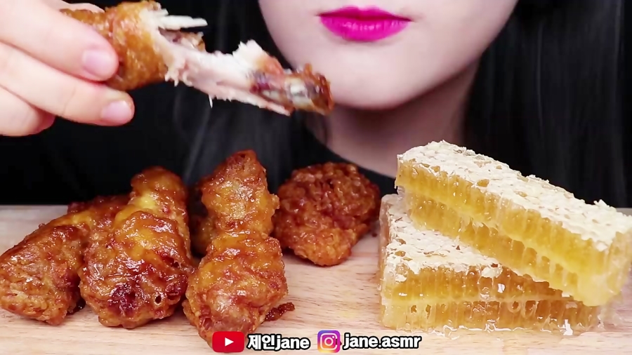 چالش غذاخوری اسمر  عسل و مرغ س...