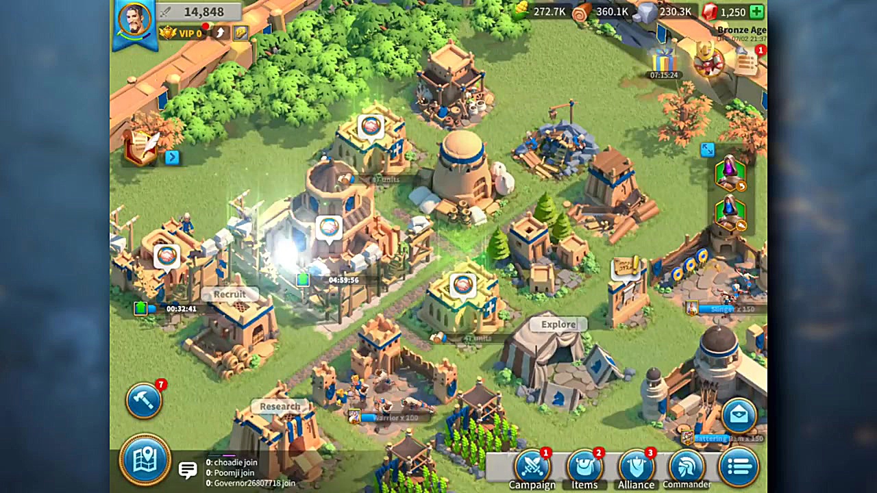 Building The Best Kingdom And Exploring Secret Caves in Rise Of Kingdoms زمان787ثانیه