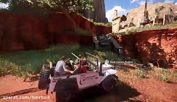 قسمتی از گیم پلی ماشین سواری در بازی Uncharted 4:A thief`s end