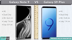 مقایسه گوشی NOTE 9 با S9 PLUS