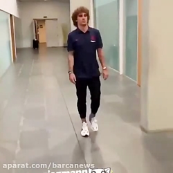 حضور گریزمان در بارسلونا