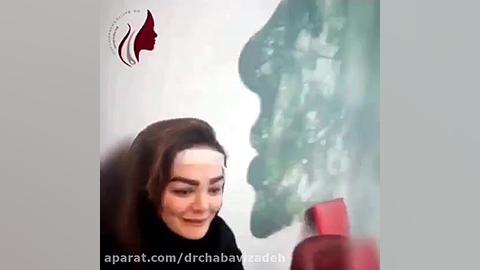 فیلم رضایت مراجعه کننده بلافاصله پس از کاشت ابرو دکتر صفیه چعباوی زاده
