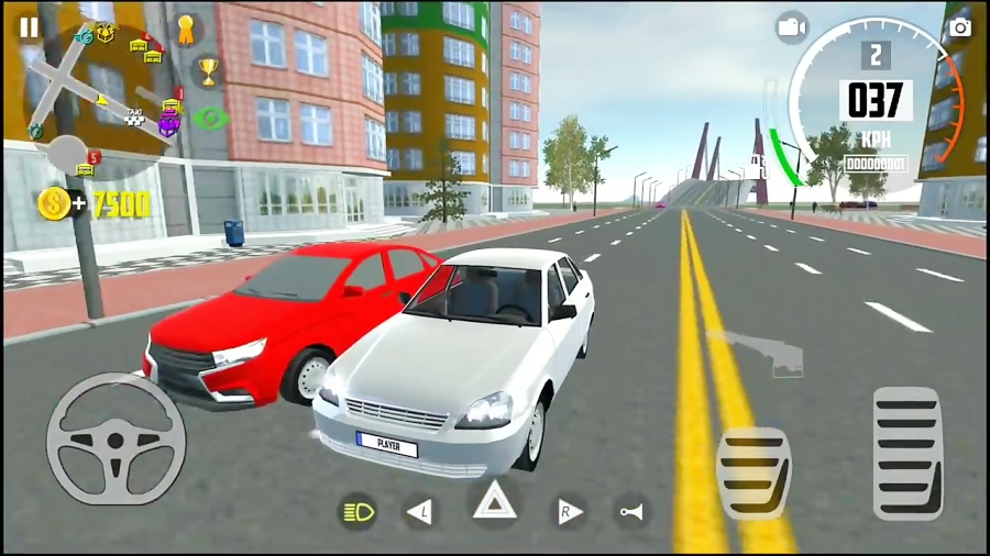Car Simulator 2 - White Sedan Driving - Android Gameplay FHD