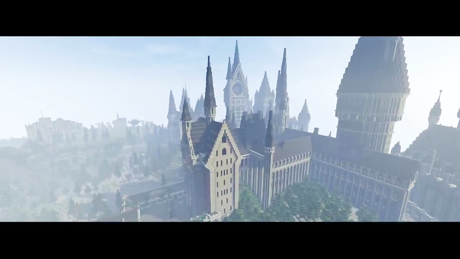 هری پاتر در بازی ماین کرافت Harry Potter in Minecraft - Hogwarts