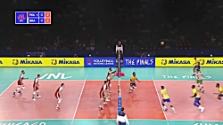 خلاصه والیبال لهستان و برزیل و...