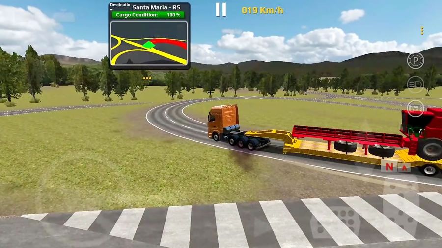 World Truck Driving Simulator #3 - Huge Farm Combine Transportation
