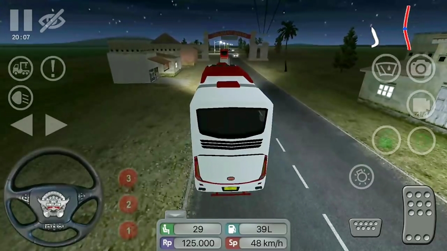 Bus Simulator Indonesia #3 - Max Speed 150km/h! Night Driving -