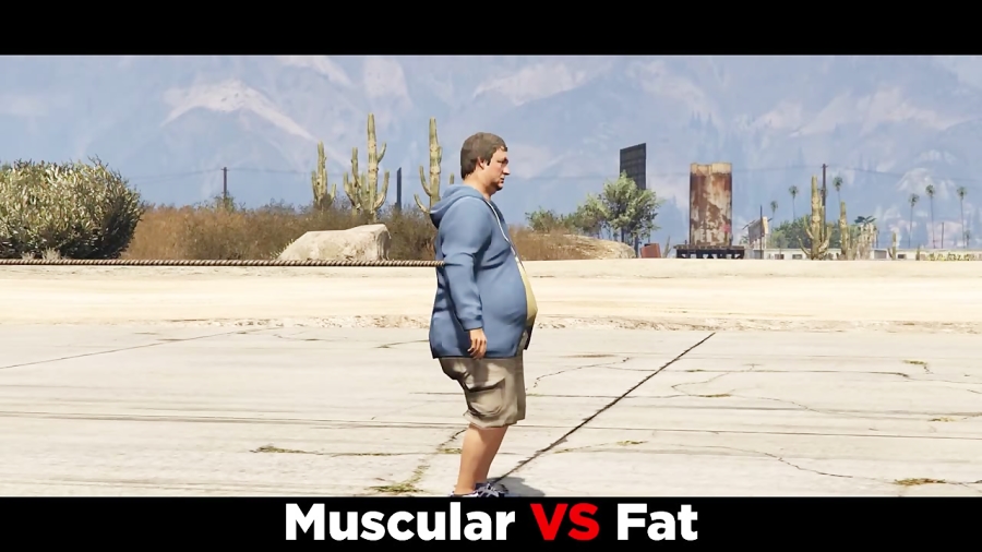 GTA 5 ONLINE : SKINNY VS MUSCULAR VS FAT (WHO WILL WIN?)