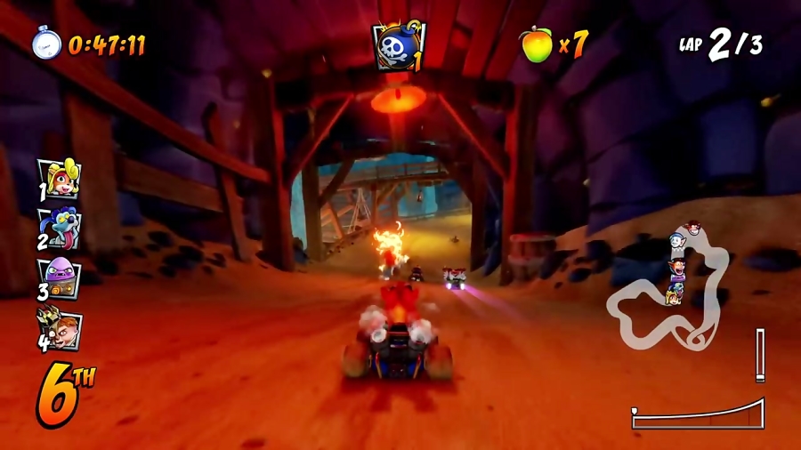 Crash Team Racing Nitro - Fueled - Dragon Mines Retro Stadium Gameplay |