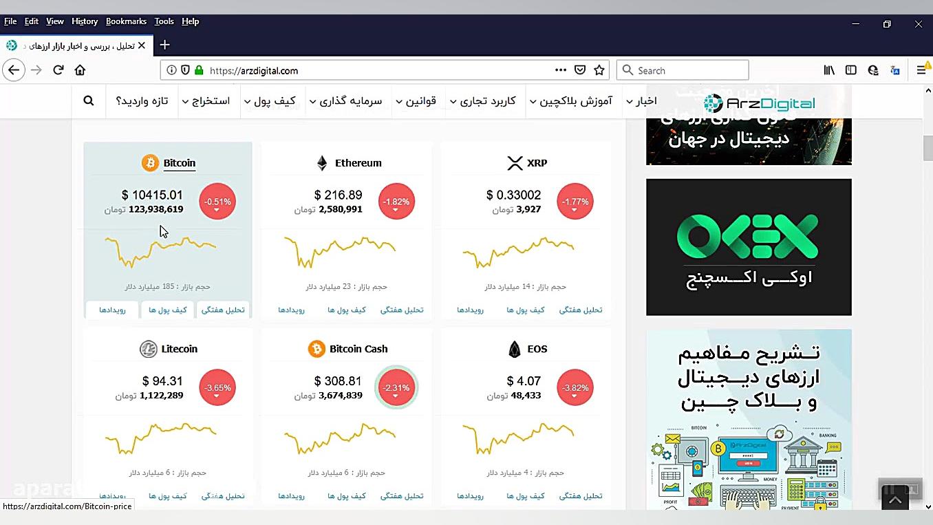 تقلب , سایت , ارز , دیجیتال , قسمت , قیمتهای , زنده , (ArzDigital , com)