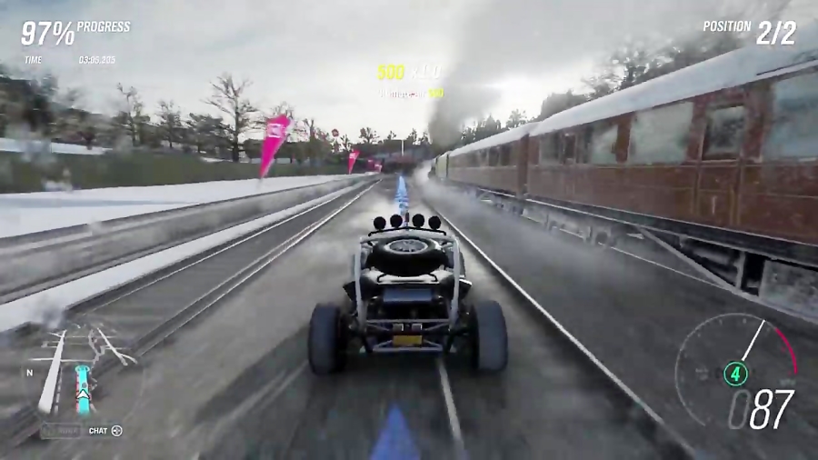 Forza Horizon 4 مسابقه با قطار در فورزا