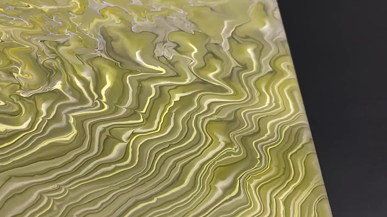 No tree ring acrylic pouring - do not move the cup پیلینگ