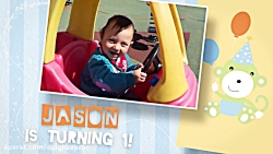 پروژه افترافکت تبریک تولد کودک...