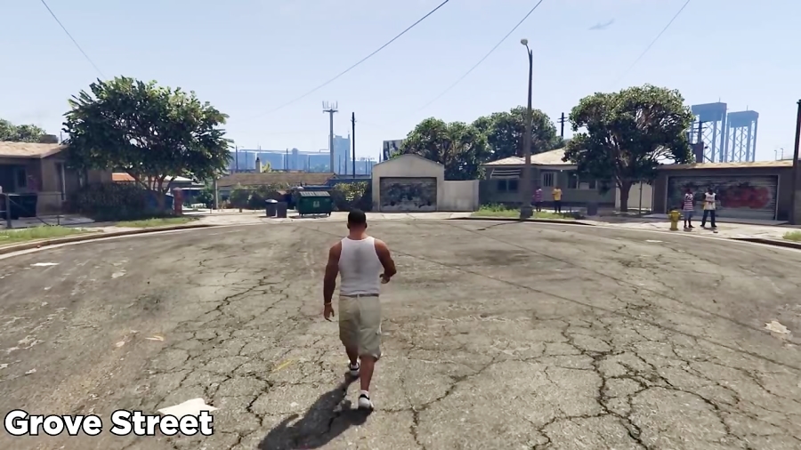 مقایسه مکان های LOS SANTOS در دو بازی GTA V و GTA SAN ANDREAS