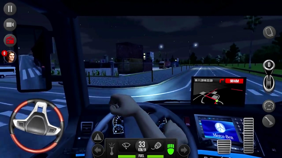 Truck Simulator 2018 Europe #18 Night Drive - Truck Game Android gameplay زمان665ثانیه