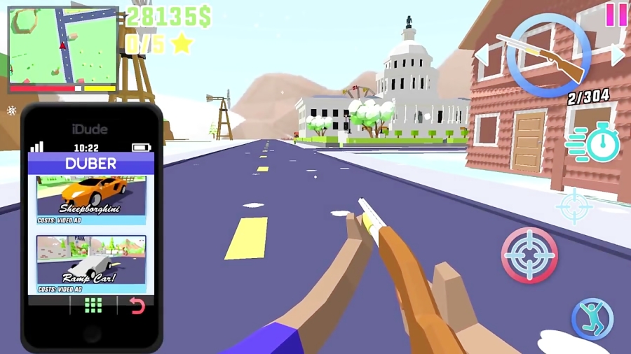 Dude Theft Wars Open World Sandbox Simulator BETA #15 - Android gameplay