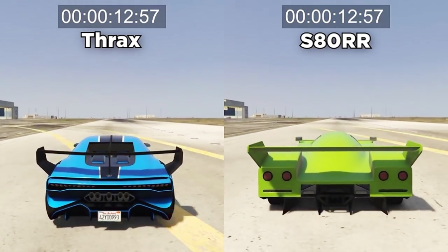 GTA 5 ONLINE : THRAX VS S80RR (WHICH IS FASTEST?) [DIAMOND CASINO DLC UPDATE]
