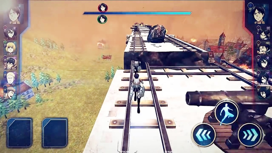 تریلر بازی موبایل Attack on Titan: Assault - زومجی