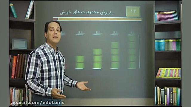 24 درمان خستگی قدم 14 پذیرش محدودیت های خویش دکتر مکری تم طولی رشد فردی 1 دقیقه دكتر عليرضا سيما
