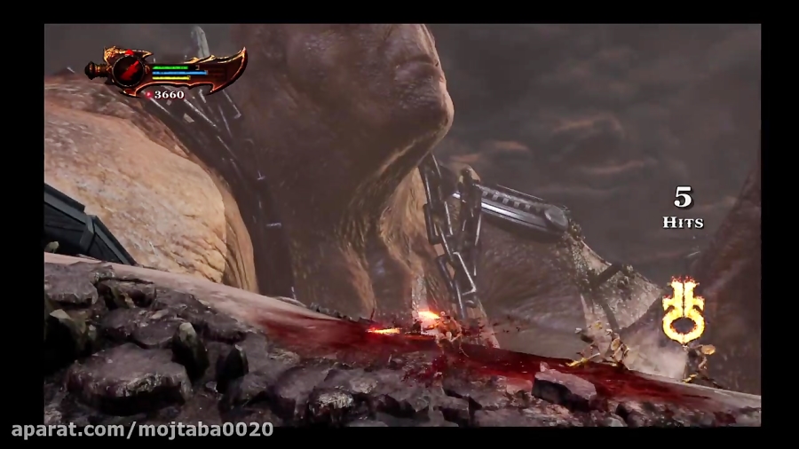 God of War 3 Cronos boss fight کرونوس