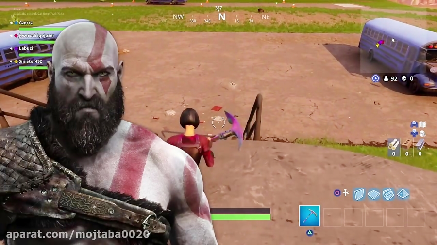 Fortnite God of war Voice- تقلید صدای کریتوس آزرز