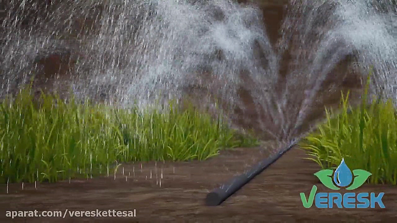 بخش هایی از انیمیشن معرفی سیستم آبیاری بارانی ورسک - Rain Pipe زمان10ثانیه