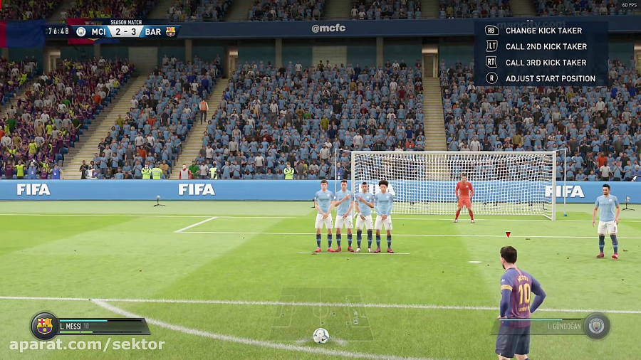 FIFA 19-Barcelona Vs Manchester City-کامبک تکمیل شد4-2