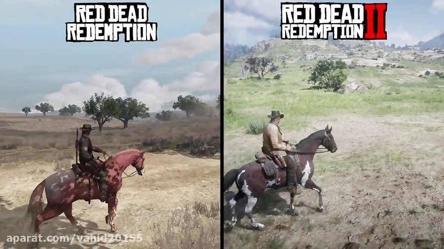 مقایسه بازی Red Dead Redemption ۲ و 1 Red Dead Redemption
